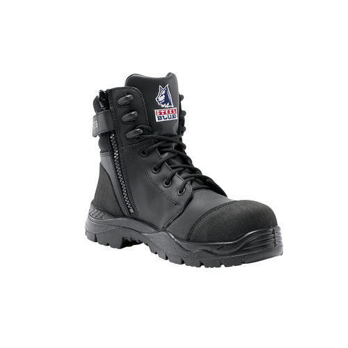 STEEL BLUE TORQUAY ZIP LACE-UP SAFETY BOOT