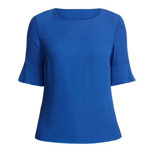 NNT FLUTED SLEEVE TOP,