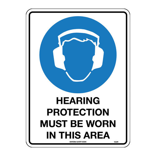 300x225mm - Poly - Hearing Protection