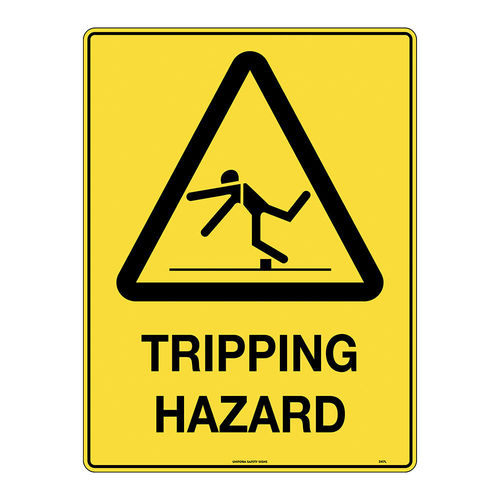 450x300mm - Poly - Tripping Hazard, EA