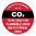 200mm Disc - Poly - Fire Extinguisher Marker - CO2 (Black), EA