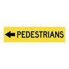 1200x300mm - Corflute - Cl.1 - Pedestrians (Arrow Left), EA