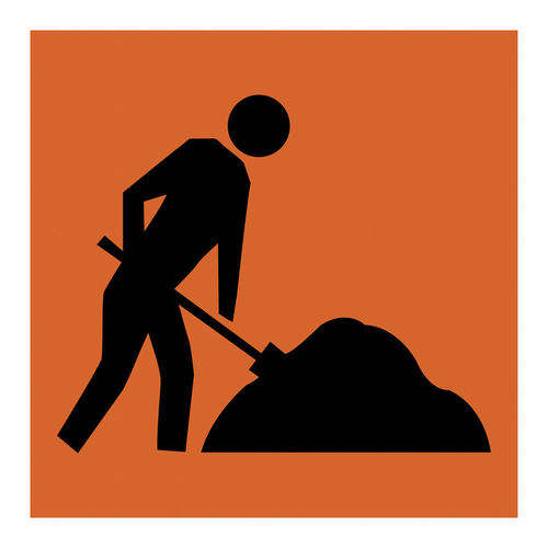 SYMBOLIC WORKER, CORFLUTE,  600x600mm class 1, EA