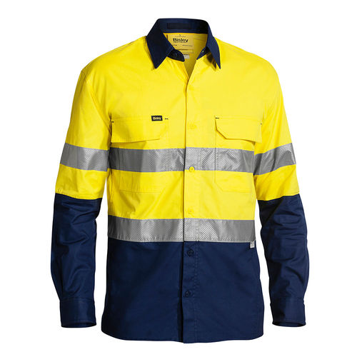 BISLEY 3M TAPED HI VIS X AIRFLOW RIPSTOP SHIRT