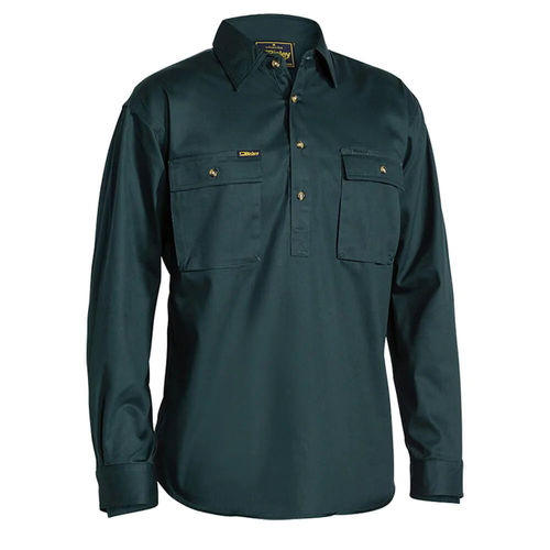 BISLEY CD C/FR L/SL SHIRT 190GSM