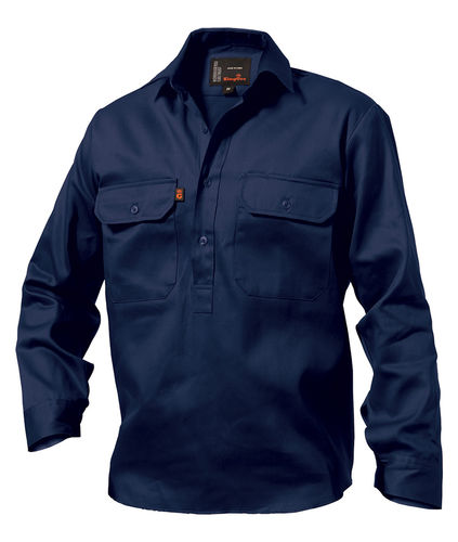 KINGGEE CLOSED FRONT DRILL SHIRT