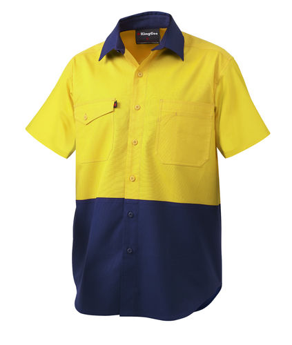 King Gee WORKCOOL2 C/D SS SHIRT