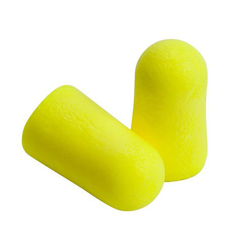 3M YELLOW NEON UNCORDED EARPLUGS - LARGE