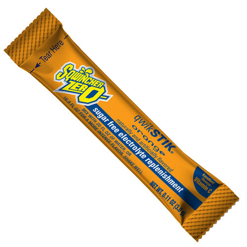Sqwincher Qwik Stik Sugar Free Hydration Pre-Mix Powder - Orange (50 Pack)