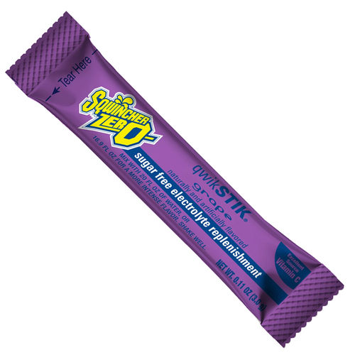 Sqwincher Qwik Stik Sugar Free Hydration Pre-Mix Powder - Grape (50 Pack)