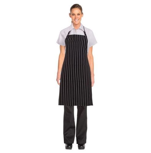 CHEFWORKS CHALKSTRIPE BIB APRON