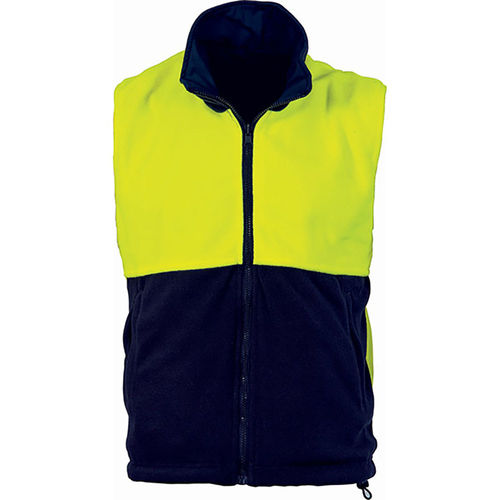 DNC HIVIS TWO TONE FULL ZIP POLAR FLEECE VEST