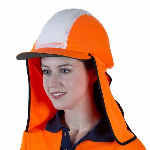 VISION SAFE GOBI OVER HAT WITH FLAP - ORANGE