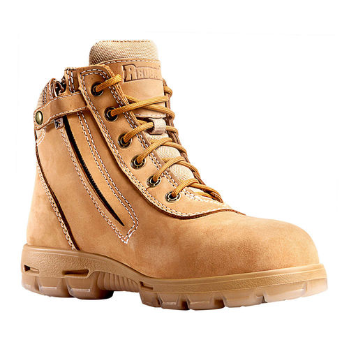 Redback Cobar Zip Sided Non-Safety Boot - Wheat Nubuck
