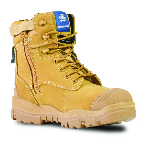 BATA LONGREACH HL COMPOSITE, PU/RUBB ZIP SFTY BOOT,