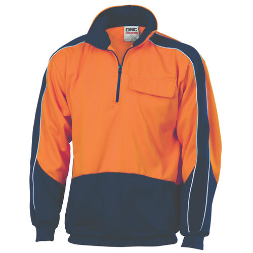 DNC HiVis Two Tone 1/2 Zip Windcheater