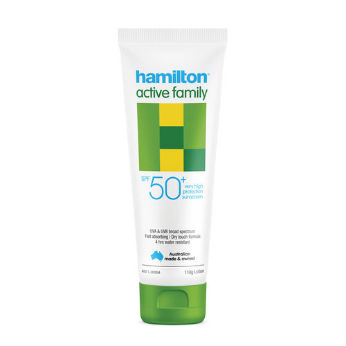 Hamilton Active Family Sunscreen SPF50+ Tube 110g (7223)