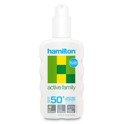 7241 HAMILTON SUNSCREEN SPRAY SPF 50 + 200ML , 4HR W/R