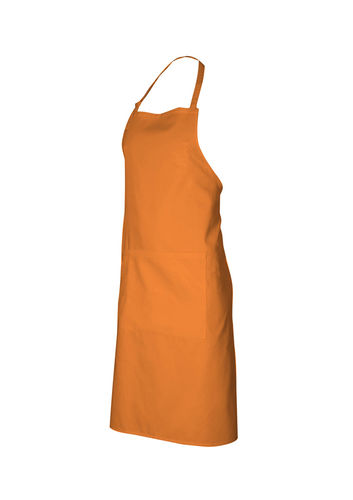 BizCollection BIB APRON ADJ H/NECK 65/35, ORANGE