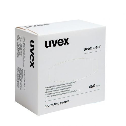 UVEX S462 LENS CLEANING TISSUE BOX OF 450