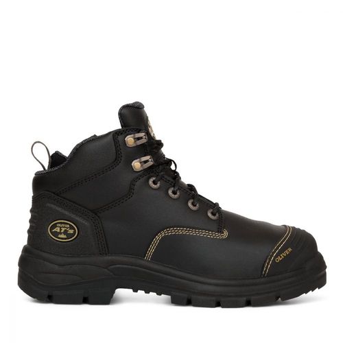 OLIVER AT55 130mm FG ZIP-SIDE LU HIKER, SFTY, PU/RUBB BOOT,