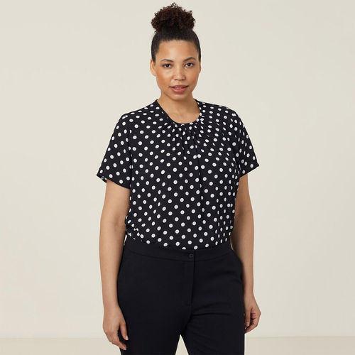 NNT S/S SPOT BLOUSE,