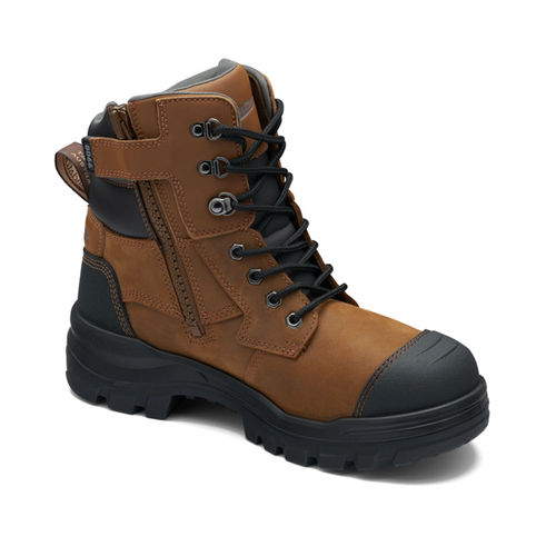 BLUNDSTONE #8066 ROTOFLEX SADDLE WATER-RESISTANT 150MM ZIP SIDED SAFETY BOOT