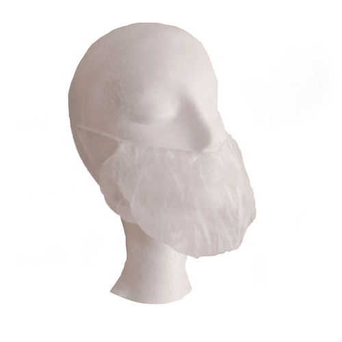 PROVAL SINGLE LOOP BEARD COVER BCW601, WHITE, BX500