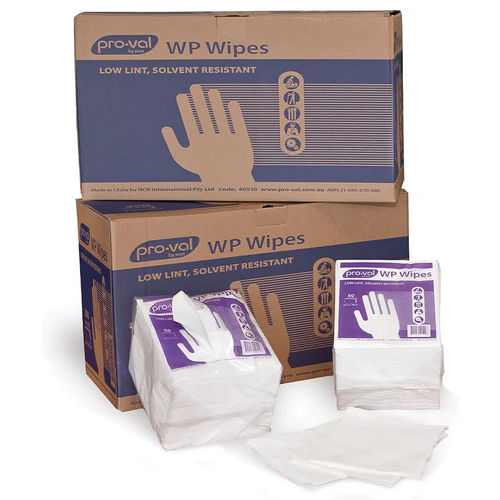 PROVAL WP WIPES (40510), LOW-LINT/SOLVENT RESIST, 35 x 30cm , x50/PKT