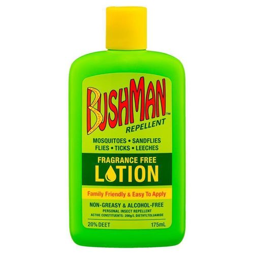 Bushman Lotion (BL175L) Fragrance Free Insect Repellent 175ml 20% DEET