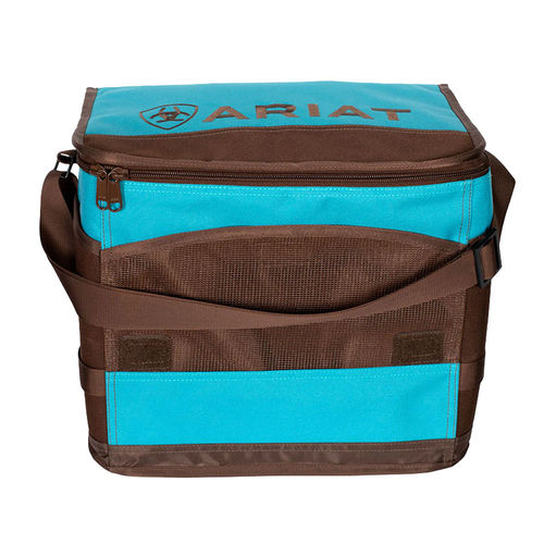 ARIAT COOLER BAG TURQUOISE/BROWN, EA