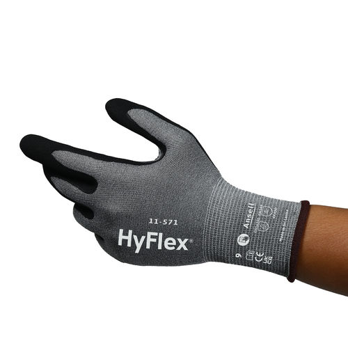 ANSELL HyFlex LIGHTWEIGHT CR ISO D/ ANSI A4-Rated GLOVE. SIZE