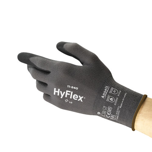 ANSELL HyFlex ESD Nylon liner with Foam nitrile FORTIX Palm Glv,