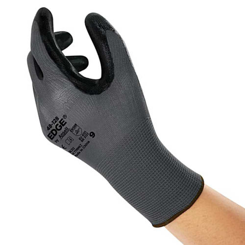 ANSELL Edge Polyester liner with Nitrile Palm Glove,