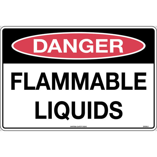 300x225mm - Metal - Danger Flammable Liquids