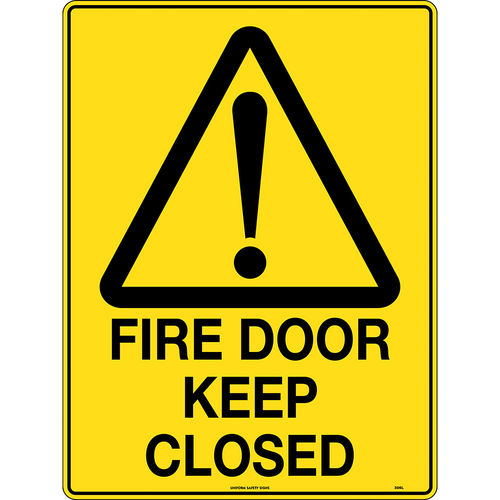 300x225mm - Poly - Fire Door Keep Closed