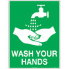 300x225mm - Poly - Wash Your Hands