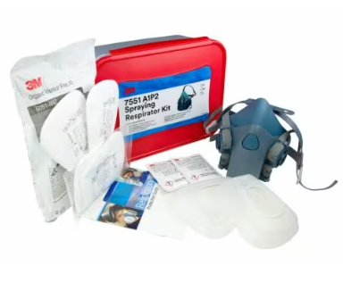 3M SPRAYING RESPIRATOR 7551 A1P2, MEDIUM, KIT