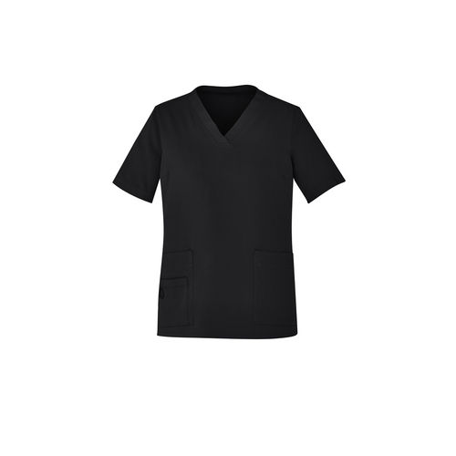 BizCare WOMENS V-NECK SCRUB TOP,