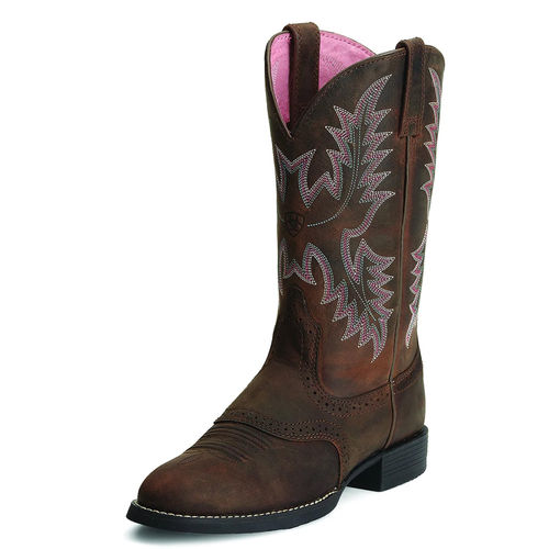 ARIAT WOMENS HERITAGE STOCKMAN BOOT (USW SIZE),