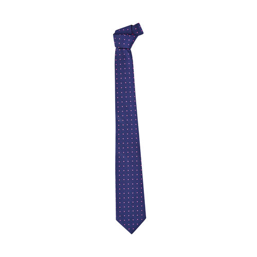 BizCorp MENS SPOT TIE POLY, NAVY/PINK, EA