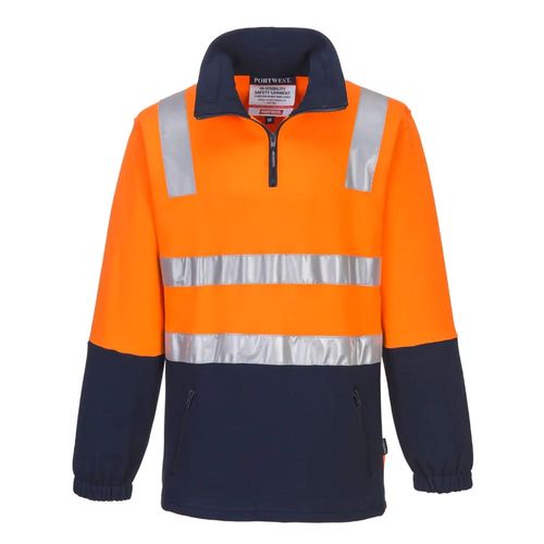 P/MOVER Hi Vis D/N COTT 1/4 ZIP FLEECE A/STATIC,