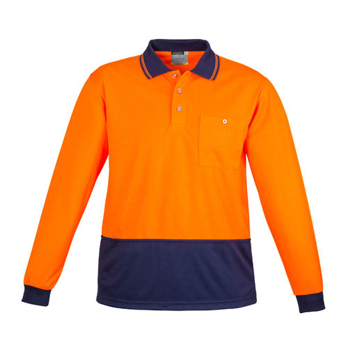 SYZMIK UNISEX HIVIS-DAY SPLICED POLO, L/S