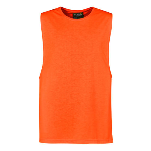 SYZMIK MENS HIVIS SLEEVELESS TEE,