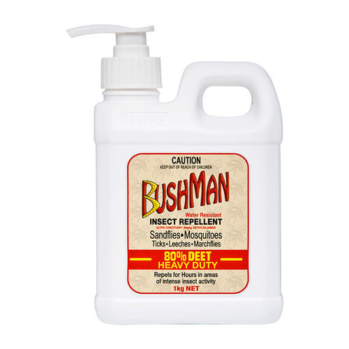 Bushman Ultra (BU1000G) Dry Gel Insect Repellent 1kg 80% DEET