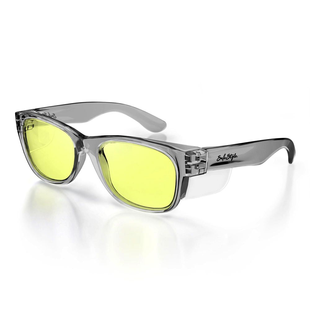 SafeStyle Classics Graphite Frame/Yellow Safety Specs, PR