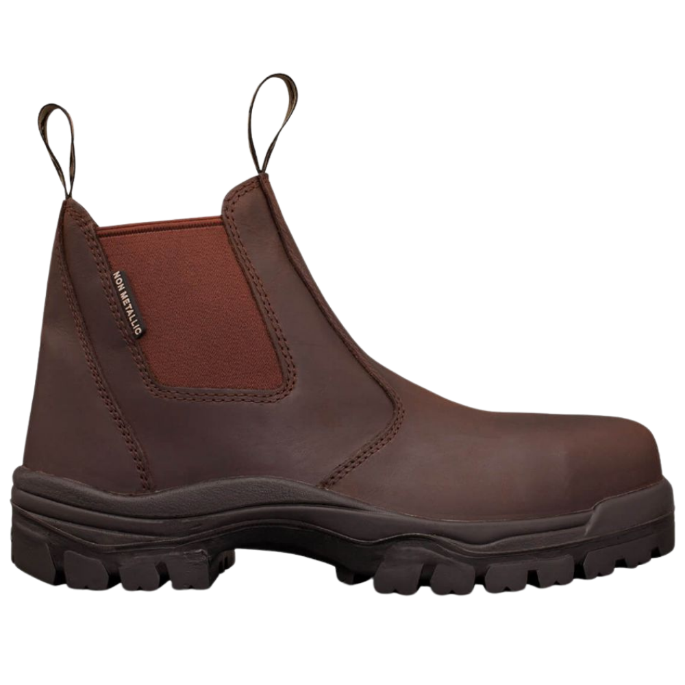 Oliver 45-627C Elastic Sided Composite Toe Safety Boot Brown