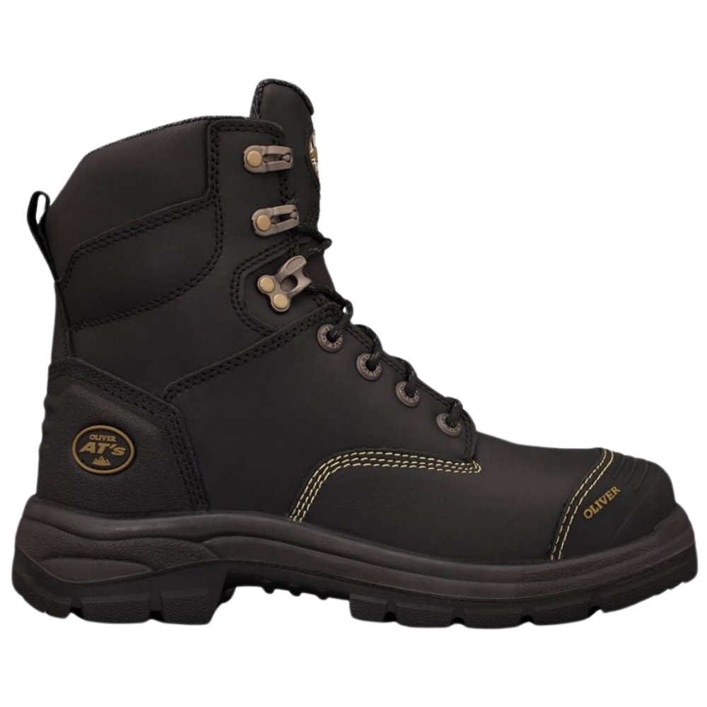 Oliver 55-345 150mm High Leg Lace Up Steel Toe Safety Boot with Scuff