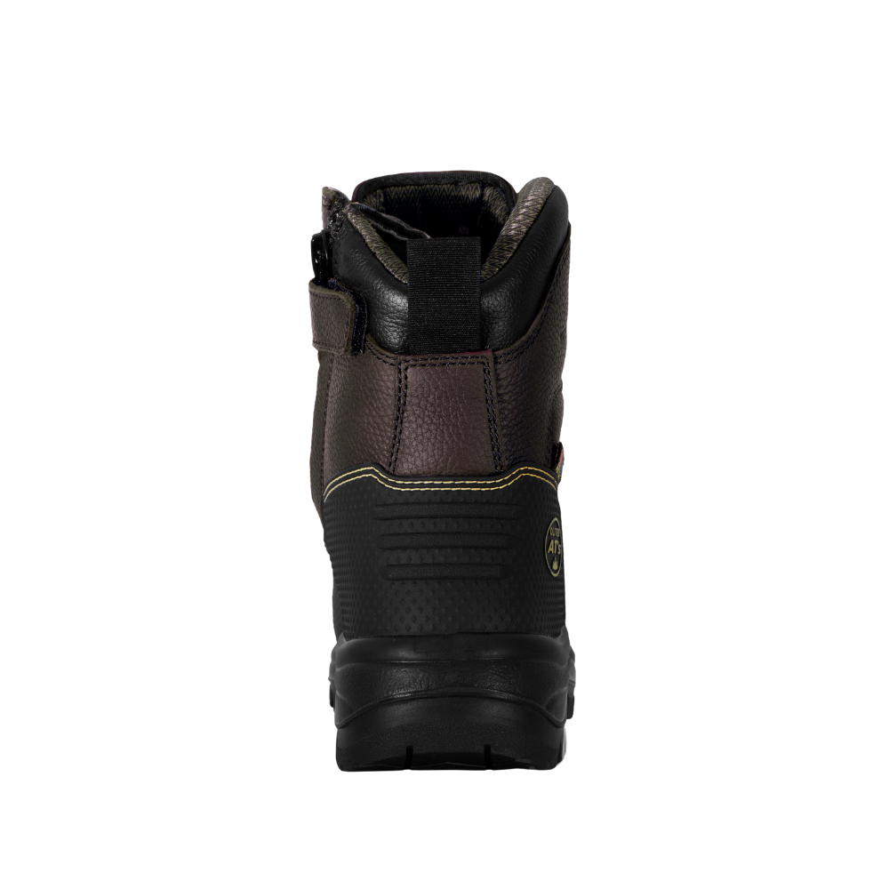 Oliver 65-490Z 150mm High Leg Zip Sided Steel Toe Caustic Waterproof Safety Boot - Brown