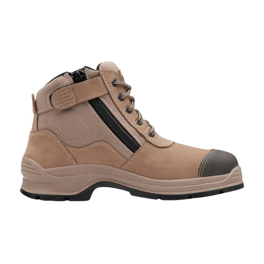 Blundstone 325 Unisex Zip-Sided Steel Toe Safety Boot with Nubuck Uppe